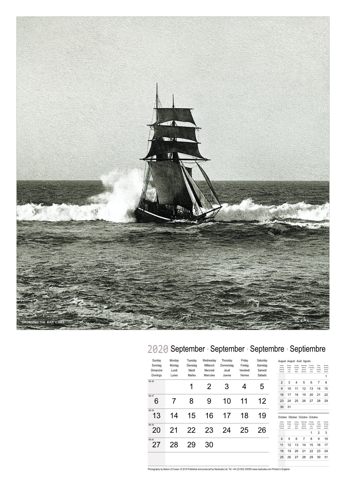 Calendar Classic Beken of Cowes Marine Photography
